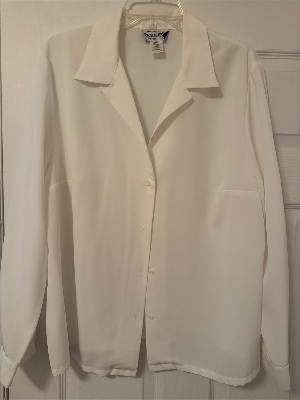 Pendleton White Long-Sleeve Button-Down Shirt